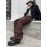 1pc Men'S Casual Loose Fit Cotton Jeans with Multiple Pockets, All-Season Solid Color Woven Denim, Regular Length Workwear Style Pants