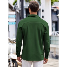 Men's Oxford Shirt Long Sleeve Dress Shirts Casual Button Down Shirts Regular Fit