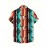 Men's Western Style Bull Skull 3D Print Casual Shirt, Button Front Short Sleeve Top, Men's Clothes For Daily Wear/Party