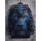 Casual Pullover Hoodie With Random Print Design, Polyester Fiber, Relaxed Fit, Digital Printing, Machine Washable